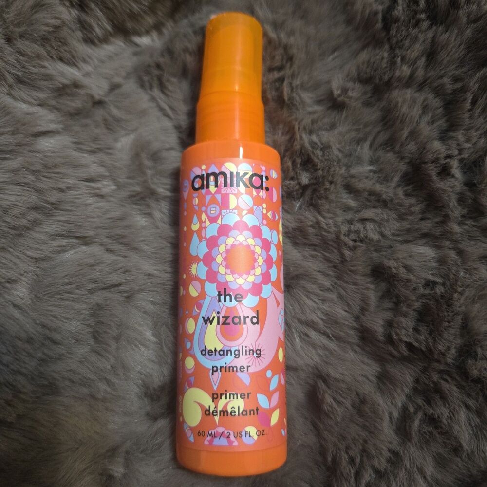 amika The Wizard Detangling Primer Mist Heat Protectant 2 fl oz Brand New!